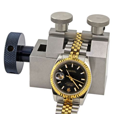 open rolex watch bracelet|Rolex back removal tool.